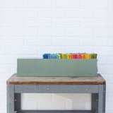 Puff Sculpture in Vintage Safe Deposit Box, Extra Deep | Rainbow