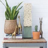 Puff Sculpture in Vintage Safe Deposit Box, Extra Deep | All White