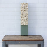 Puff Sculpture in Vintage Safe Deposit Box, Extra Deep | All White