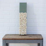 Puff Sculpture in Vintage Safe Deposit Box, Extra Deep | All White