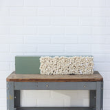 Puff Sculpture in Vintage Safe Deposit Box, Extra Deep | All White