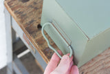 Puff Sculpture in Vintage Safe Deposit Box, Extra Deep | All White