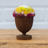Mini Puff in Vintage Teak Egg Cup | Firelight