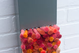 Puff Sculpture in Vintage Safe Deposit Box | Warm Ombre