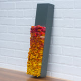 Puff Sculpture in Vintage Safe Deposit Box | Warm Ombre