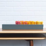 Puff Sculpture in Vintage Safe Deposit Box | Warm Ombre