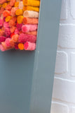 Puff Sculpture in Vintage Safe Deposit Box | Warm Ombre