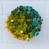Felted Puff in Vintage Frame | Cool Ombre