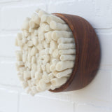 Felted Puff in Vintage Frame | Natural