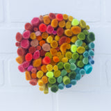 Felted Puff in Vintage Frame | Rainbow (1)