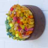 Felted Puff in Vintage Frame | Rainbow (2)