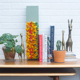 Puff Sculpture in Vintage Safe Deposit Box | Vertical Rainbow