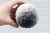 "Float" Puff in Vintage Teak Coupe | Black + White