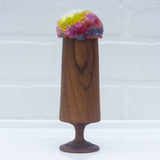 "Float" Puff in Vintage Teak Coupe | Firelight