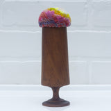 "Float" Puff in Vintage Teak Coupe | Firelight