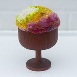 "Float" Puff in Vintage Teak Coupe | Firelight