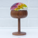 "Float" Puff in Vintage Teak Coupe | Inside-Out Firelight