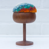 "Float" Puff in Vintage Teak Coupe | Mountain Top