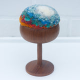 "Float" Puff in Vintage Teak Coupe | Mountain Top