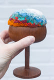 "Float" Puff in Vintage Teak Coupe | Mountain Top