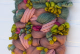 Green + Pink Woven Wall Hanging
