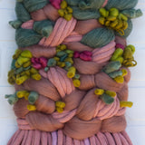 Green + Pink Woven Wall Hanging