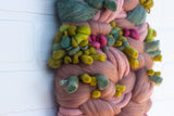 Green + Pink Woven Wall Hanging
