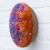 Puff "Loaff" in Vintage Teak Frame | Sunset