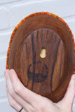 Puff "Loaff" in Vintage Teak Frame | Sunset