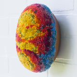 Puff "Loaff" in Vintage Teak Frame | Rainbow