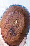 Puff "Loaff" in Vintage Teak Frame | Rainbow