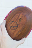 Puff "Loaff" in Vintage Teak Frame | Firelight