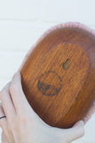 Puff "Loaff" in Vintage Teak Frame | Bubblegum