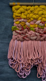 Chunky Woven Wall Hanging | Mauve + Marigold