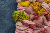 Chunky Woven Wall Hanging | Mauve + Marigold