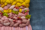 Chunky Woven Wall Hanging | Mauve + Marigold