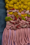 Chunky Woven Wall Hanging | Mauve + Marigold