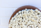 Mega Puff in Vintage Teak Frame | Neutral