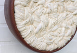 Woven Wall Sculpture in "Mega" Vintage Teak Frame | Neutral