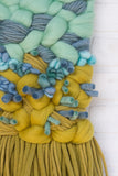 Mustard + Mint Woven Wall Hanging