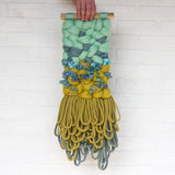 Mustard + Mint Woven Wall Hanging