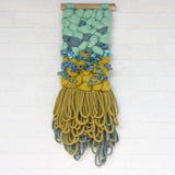 Mustard + Mint Woven Wall Hanging
