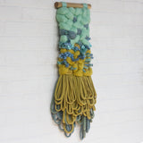 Mustard + Mint Woven Wall Hanging