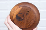 Puff Fiber Sculpture in Vintage Teak Frame | Sunset