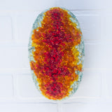 Puff "Loaff" in Vintage Teak Frame | Volcano