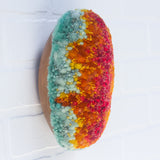 Puff "Loaff" in Vintage Teak Frame | Volcano