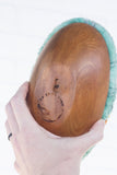 Puff "Loaff" in Vintage Teak Frame | Volcano