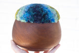 Puff Sculpture in Vintage Teak Frame | Island