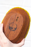 Puff "Loaff" in Vintage Teak Frame | Neon Pop