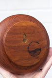 Puff Sculpture in Vintage Teak Frame | Neon Pop